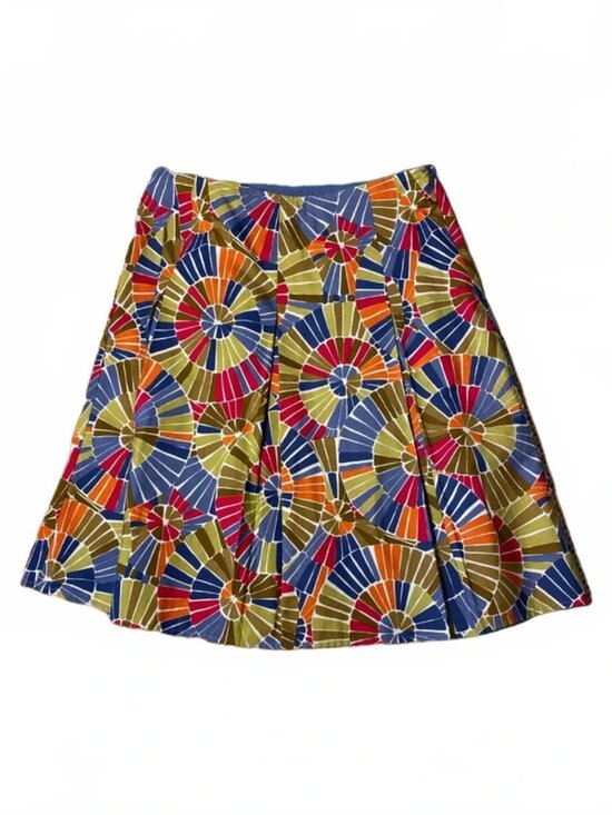 Talbots Dresses & Skirts - Talbots Skirt Womens Petite 4P Multicolor Lined Abstract Artsy Vintage USA